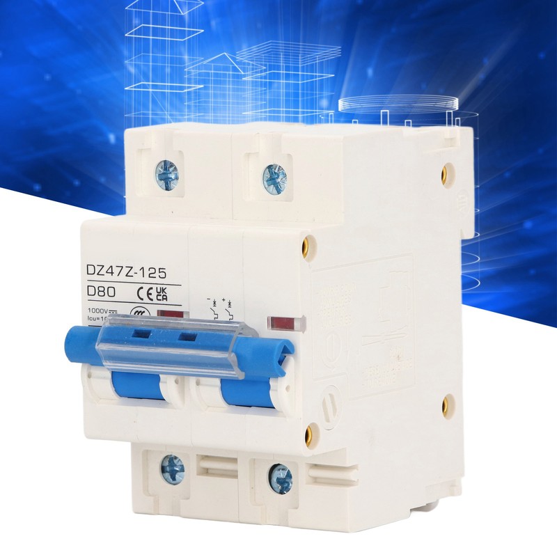 2P Mini Circuit Breaker 10KA Breaking Capacity Solar PV System