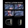 LESAUCE Full LED License Plate Light Tag Lamp Assembly Replacement