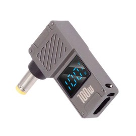 NFHK USB C to DC Adapter, USB-C Female to DC 5.5x1.7mm Barrel Plug PD 100W Laptop Fast Charging Adapter with Watt Indicator