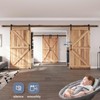 EaseLife 14 FT Double Sliding Barn Door Track and Handle