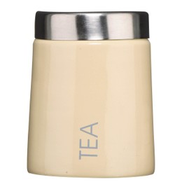 Premier Housewares Conical Tea Canister - Cream