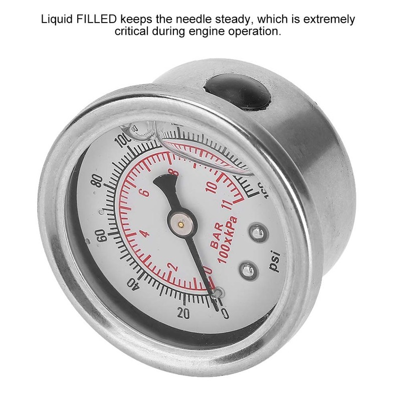 Car Fuel Pressure Gauge Safe Oil Pressure Gauge