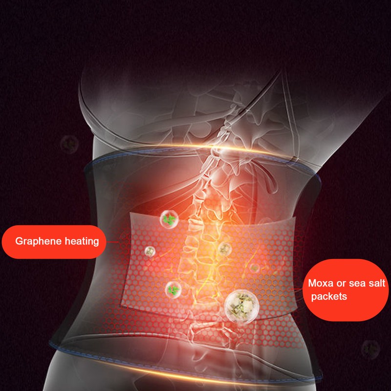 Heating Massage Waist Belt 3 Gears Adjustment Vibration Massage Back