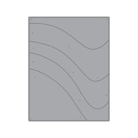 Ellen Hutson, Essentials by Ellen, Swoosh Designer Die, Modern A2 Background Metal Cutting Die, Ocean Waves, Stamping, Card Making, Papercrafts, Scrapbooking, DIY