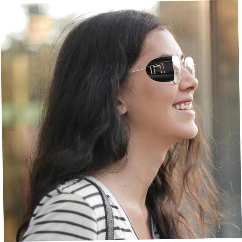 Gadpiparty 4Pcs Clear Safety Side Shields for Glasses Durable Protective