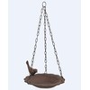 Hanging Birdbath Feeder Cast Iron Patio Garden Yard
