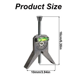 Safety Pipe Center Finder, Marker Centering Tool, 4 Inch Y Type Base Pipefitter Tool with Adjustable Dial Bubble Protractor