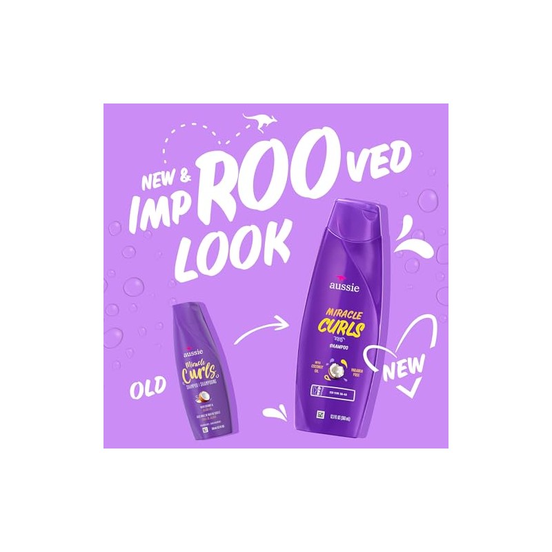 Aussie Shampoo Miracle Curls, 12.1 Ounce