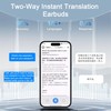 AI Translation Earbuds Real Time, Translator Earbuds with 144 Languages,