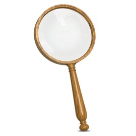 NANAOUS Magnifying Glass 10X 75 mm, Kids Magnifying Glasses Vintage Handheld Reading Shatterproof Magnifiers Lens for Reading Hobbies Book Lovers Seniors Scientists Inspection Insects