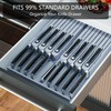 Domax Bamboo In-drawer Knife Block - Knife Drawer Organizer Insert