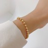 18k bracelet women ball 4mm silver bracelet color / 18k팔찌