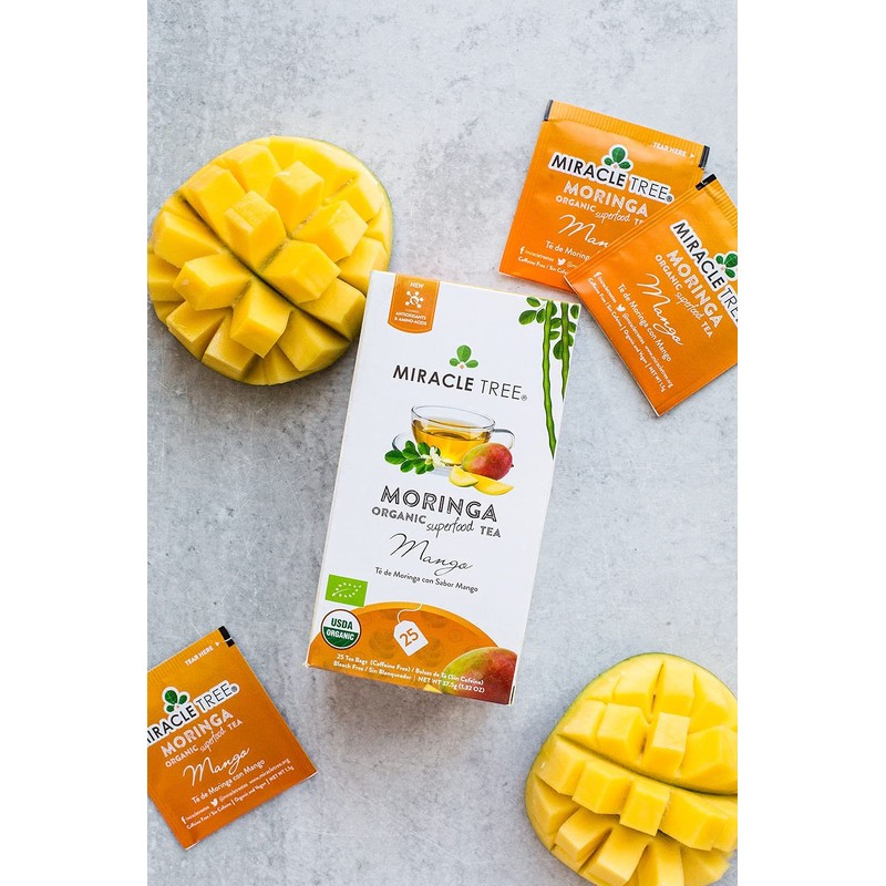 Miracle Tree - 6 Count of Organic Moringa Superfood Tea,