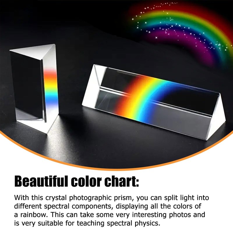 Triangle Prism, Crystal Prism Triangle, Prism Photography, Pack of 2