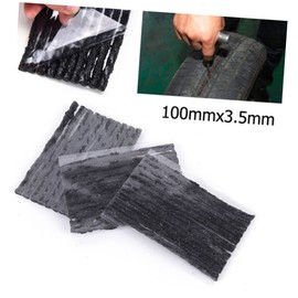 Vaguelly 50pcs Tire Seal Strip for Tubeless Tires Flexible Puncture Repair Tape Essential Tool for Automotive Use Black