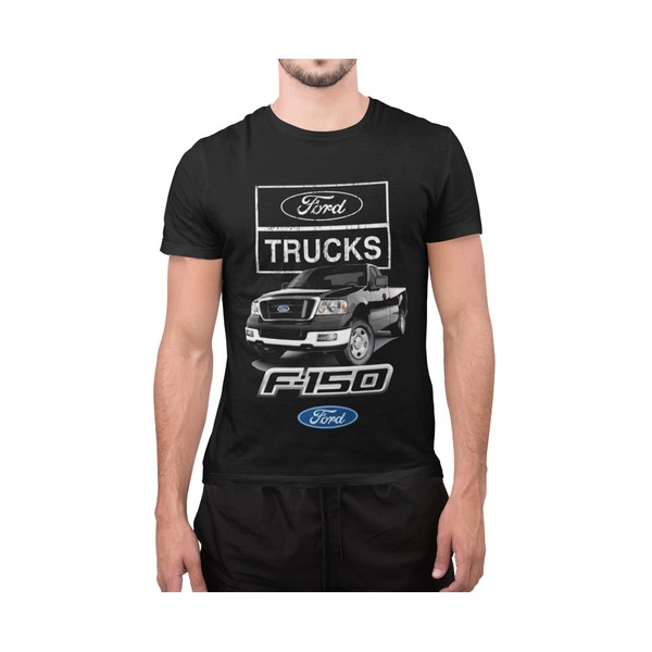 Ford F 150 Black 4x4 Built Tough Truck T-Shirt TEE