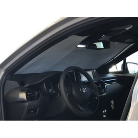 HeatShield, The Original Windshield Sun Shade, Custom-Fit for Toyota C-HR SUV 2018, 2019, 2020, Silver Series