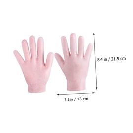 TOVINANNA 1Pair Dry Hand Moisturizing Gloves for Women Skid Skin Friendly Exfoliating Lotion Gloves for Overnight Use Suitable for Hand for Home Care and