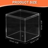 PATIKIL Acrylic Box with Lid 3.35" x 3.35" x 3.35",