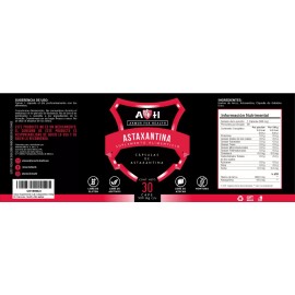 Armor For Health Astaxantina 18mg Salud Suplemento A4h 30 Cápsulas 1 Mes