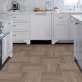 FloorPops FP3321 Bungalow Peel & Stick Floor Tiles, Neutral