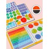 1Pcs Magnetic Fraction Educational Puzzle,Magnetic Fraction Tiles and Fraction Circles