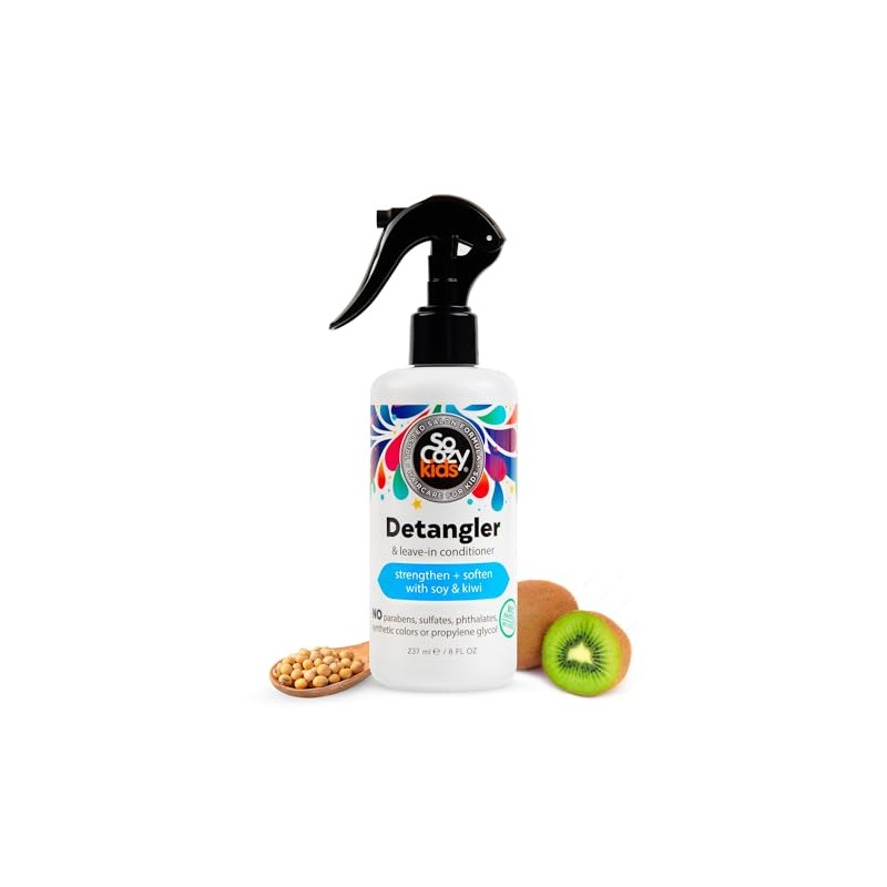 SoCozy Detangler + Leave-In Conditioner, Fruity-tutti, 8 Fluid Ounce