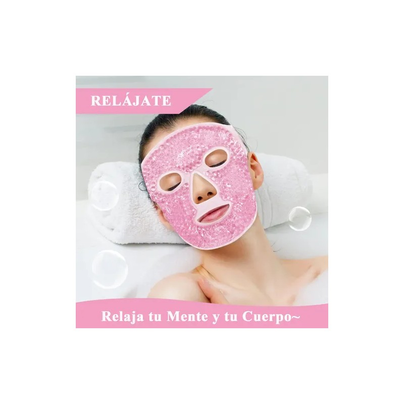 Mascarilla Facial De Hidrogel Frio Caliente Reutilizable