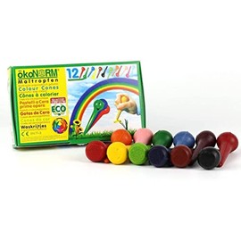 ökoNORM 70616 Wax Cones, 12 Colours, One Size
