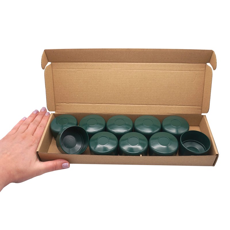SKIR'CO RAL 6005 Fence Post Caps Round 51 mm Green