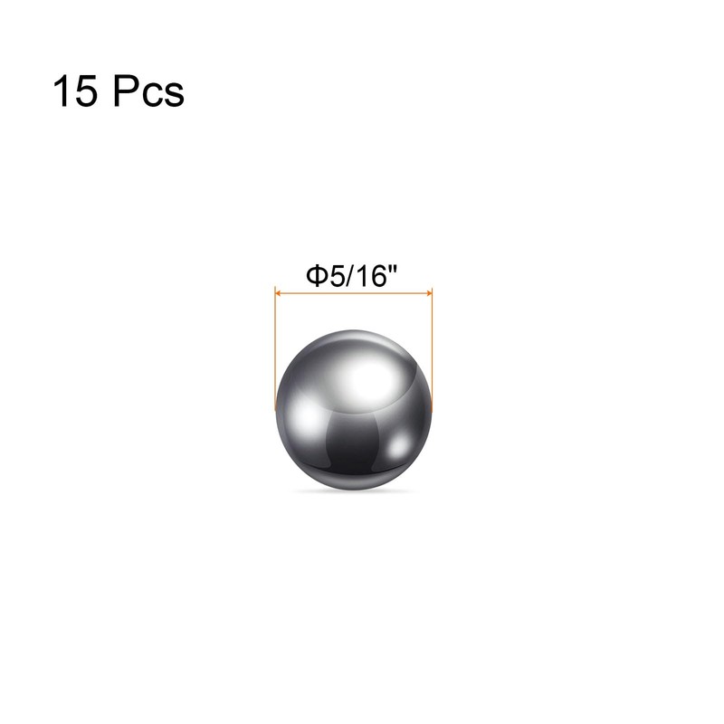 sourcing map 15pcs Precision Balls 5/16" Diameter 304 Stainless Steel