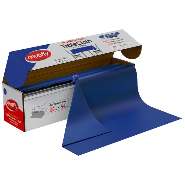 Neatiffy Disposable Plastic Table Cloth Roll | 54 in x