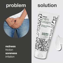 Men’s Intimate Cream – relieves itching, friction, and moisture. Formulated with shea butter, beeswax, and zinc to keep skin dry and comfortable