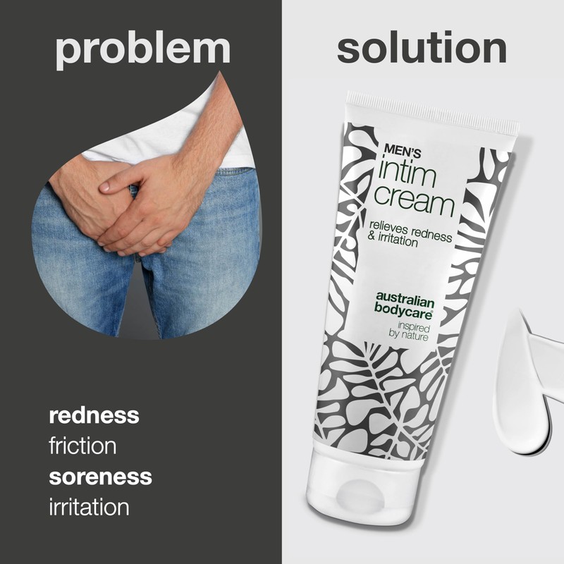 Men’s Intimate Cream – relieves itching, friction, and moisture. Formulated