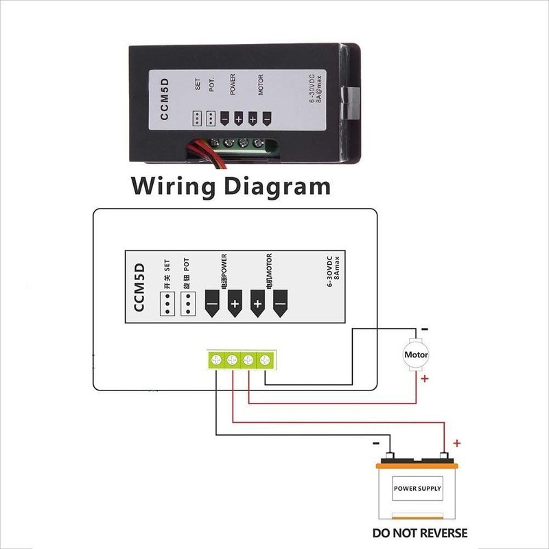 Taikuwu 6V 12V 24V Digital Display LED DC Motor Speed