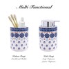 Bico Blue Talavera Ceramic 12oz Soap Dispenser with Removable Pump,