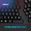 ADESSO EasyTouch 150 Ergonomic Wired Mechanical Keyboard with Cherry MX