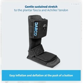 DARCO Pneumatic Night Splint Plantar Fasciitis Achilles Tendonitis - LARGE  NEW