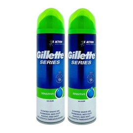 2 x 200ml Sensitive Shave Gel With Aloe