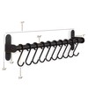 Wallniture Lyon Kitchen Rail with 10 Utensil Holder S Hooks