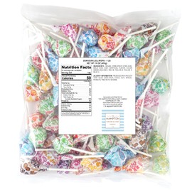 DUM DUMS Original Mix Lollipops, 1 lb Bag (60 Pieces Approx.), Gluten Free Hard Candy, Assorted Flavors, Individually Wrapped Lollipops, The Hampton Popcorn & Candy Company