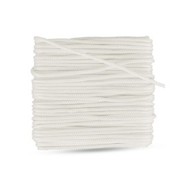 FAPBADRI - Cordón de poliéster duradero para persianas elegantes, persianas verticales/persianas venecianas, uso multiusos para manualidades, proyectos de bricolaje, 10 metros (32 pies), grosor -1,8 mm, color: blanco