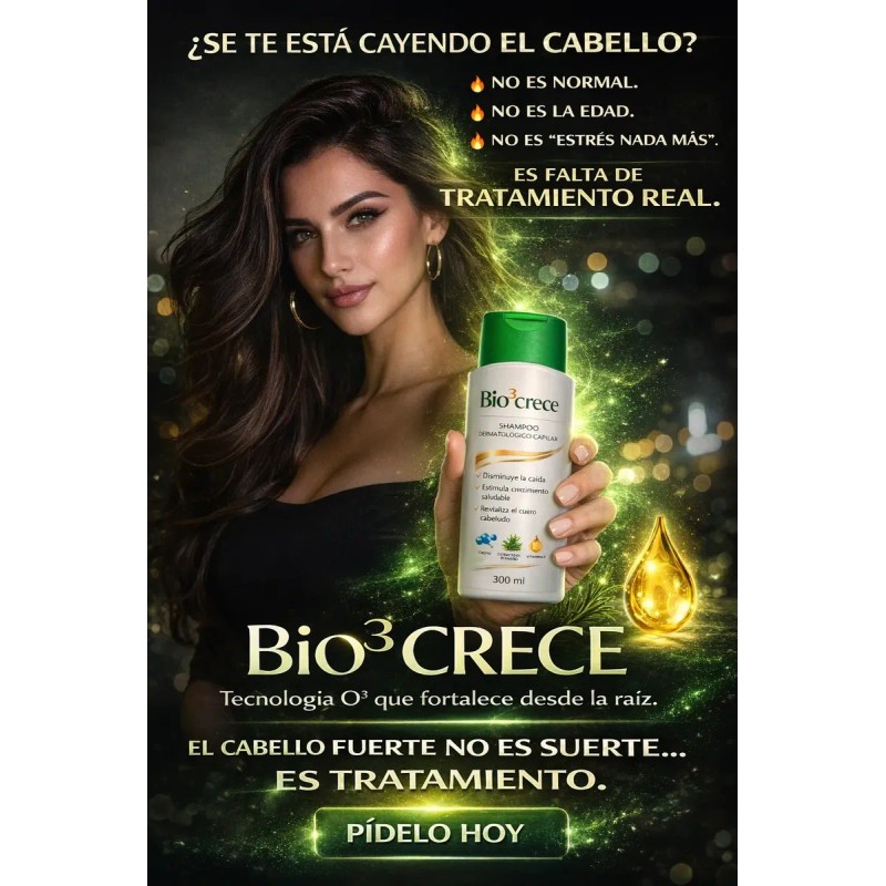 Shampoo Bio3crece Ozonizado Vitamina Romero 300ml