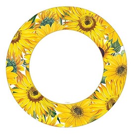 Caspari Sunflowers Paper Dinner Plates - 8 Per Package