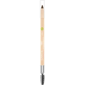 Sante Naturkosmetik Eyebrow Pencil 02 Brown, for Filling Eyebrows, with Brow Brushes, Natural Make-up, Vegan, 1, 14 g
