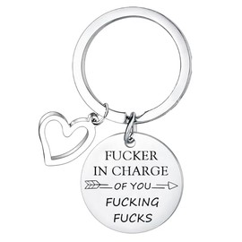 Funny Boss Keyring Boss Day Gifts for Women Best Boss Gifts Office Gag Gifts for Bosses Manager Leader Gifts Boss Lady Gifts Coworker Keyring Boss Christmas Appreciation Goodbye Retirement Gifts