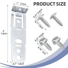 2 Pcs Dishwasher Mounting Bracket WD01X21740, Dishwasher Bracket Compatible with Ge, Hotpoint, Replaces WD01X10598, GEHWD01X21740, WD01X2174, PS11700868