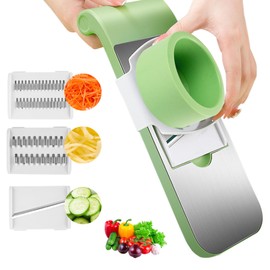 Multifunctional Vegetable Cutter, Universal Slicer, Onion Cutter with 3 Blade Settings and Collection Basin, Professional Vegetable Slicer for Onions, Garlic, Tomatoes, , Potato, Carrot
