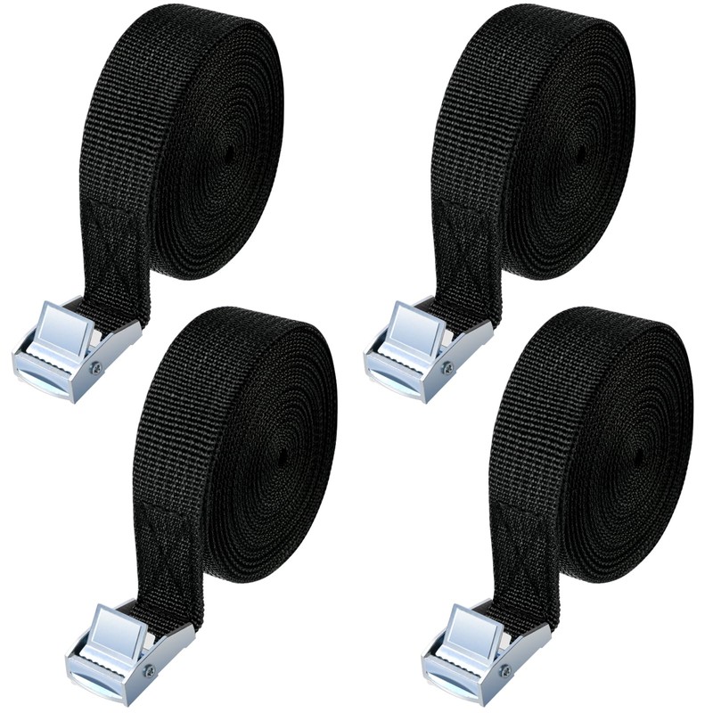 URAQT Tie Down Straps, 4 Pack Heavy Duty Tensioning Belts,