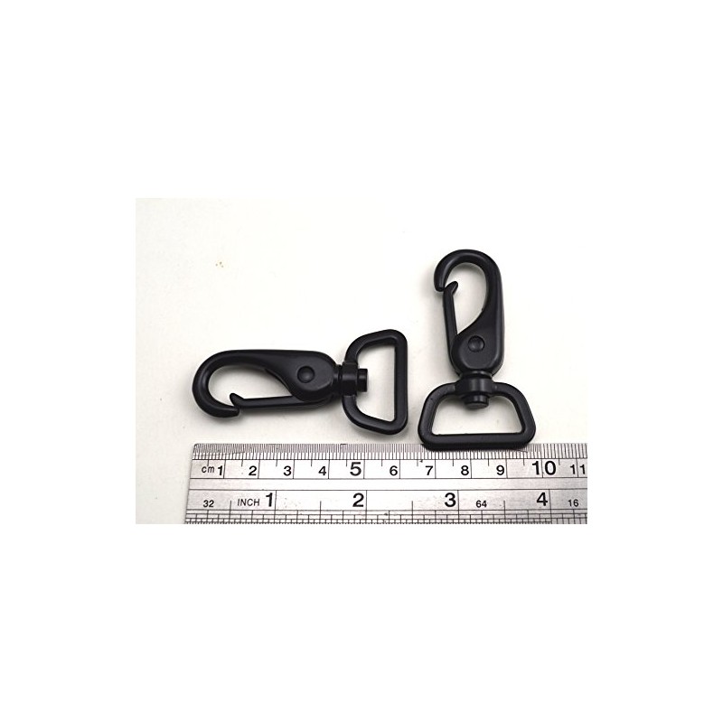 Wuuycoky Black 1" Inner Diameter D Ring Medium Hook Lobster